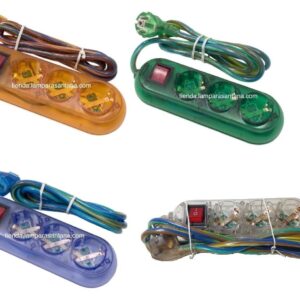 Base de superficie 3 tomas colores