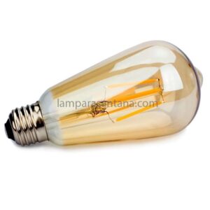 Bombilla filamento led pebetero gold