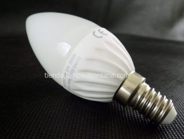 Bombilla led vela 6W cƔlida