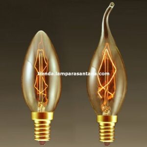 Bombilla carbono vela gold