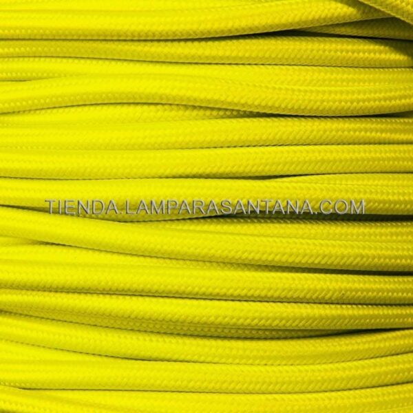 Cable de tela amarillo