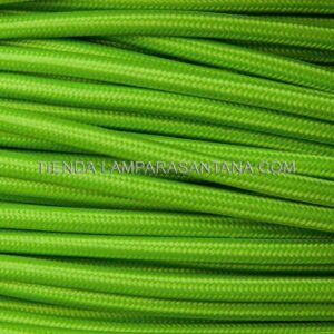 Cable de tela verde flúor