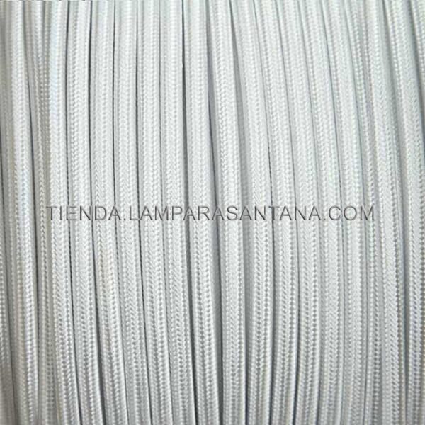 Cable de tela blanco