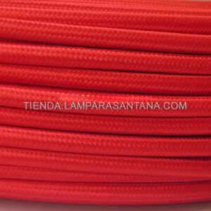 Cable de tela rojo