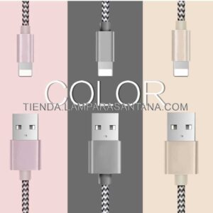 Cargador USB textil para IPhone