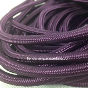 Cable de Tela Berenjena
