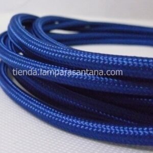 Cable de tela azul