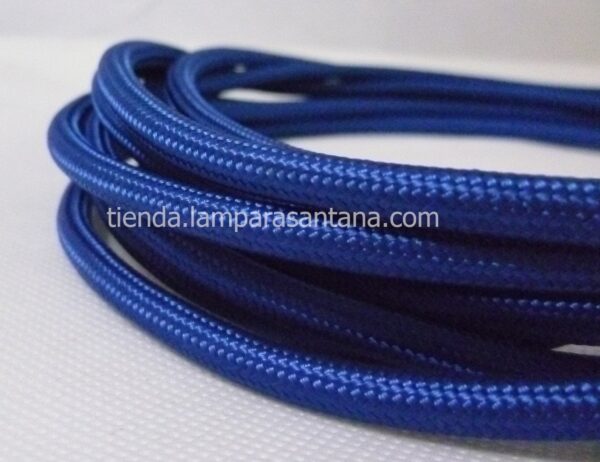 Cable de tela azul