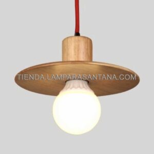 Cubre Portalámparas Madera Sombrero