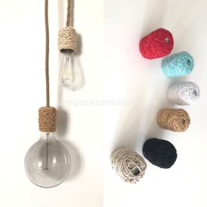 Cubre portalámparas textiles colores