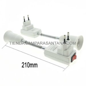 Flexo adaptador con clavija