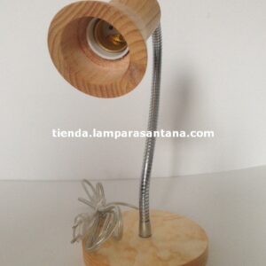 Flexo madera y brazo cromado
