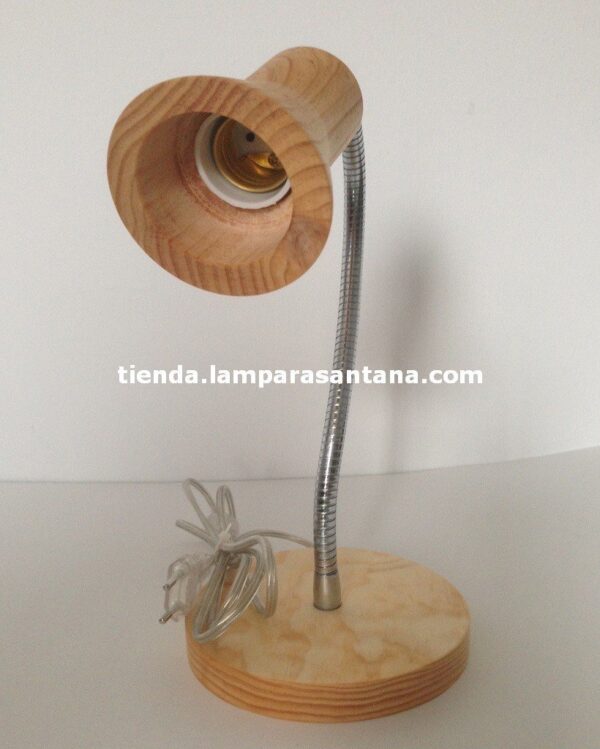 Flexo madera y brazo cromado