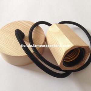 Lámpara colgante de madera Octógono