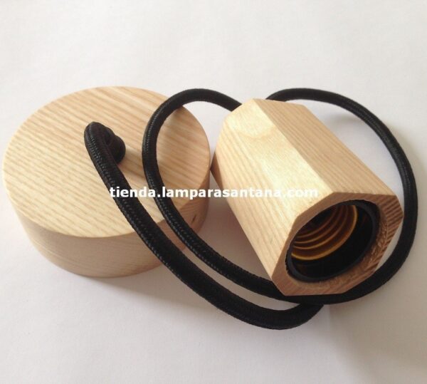 Lámpara colgante de madera Octógono