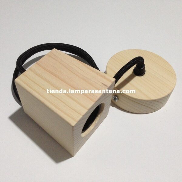 Lámpara colgante de madera Trapecio