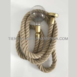 Lámpara Colgante de Soga