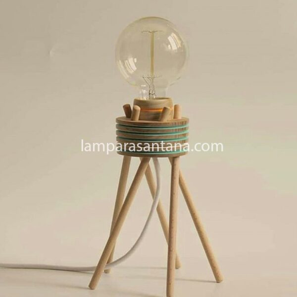 Lámpara de sobremesa madera Sofi