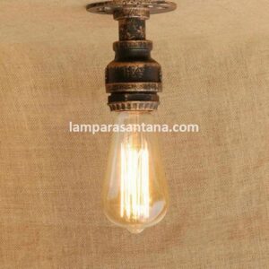 Lampara industrial estilo tubería recto