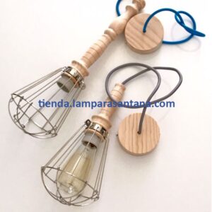 Lampara retro jaula