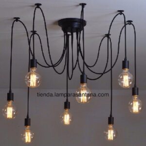 Lámpara Araña Vintage 8 brazos