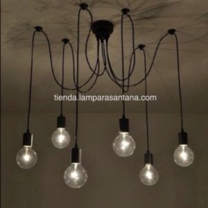 Lámpara Araña Vintage 6 brazos