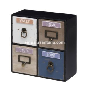 Mueble mini cajonera madera