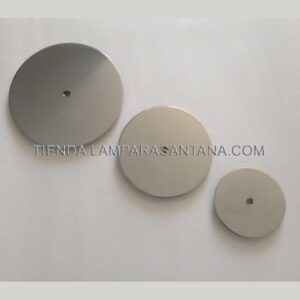 Peana cromo patas cristal