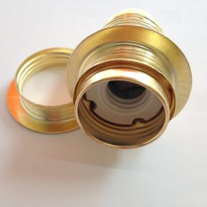 Portalámparas metálico pantalla E14