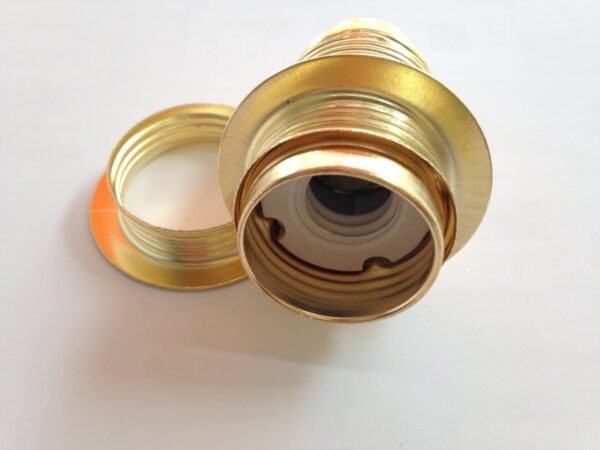 Portalámparas metálico pantalla E14