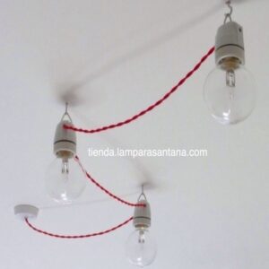 Portalámparas colgante esmaltado