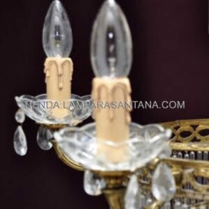 Portalámparas vela lágrima