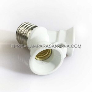 Portalámparas 1 E27 X 2 E14