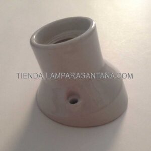 Portalámparas esmaltado curvo E27