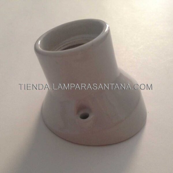 Portalámparas esmaltado curvo E27