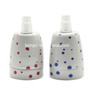 Portalámparas de porcelana colección Sevilla