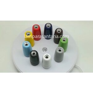 Portalámparas porcelana rosca E14