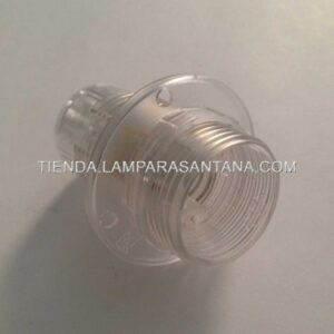 Portalámparas transparente E14