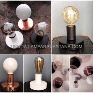 Portalámparas zócalo metálico