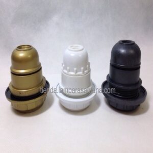 Portalámparas con tope e27