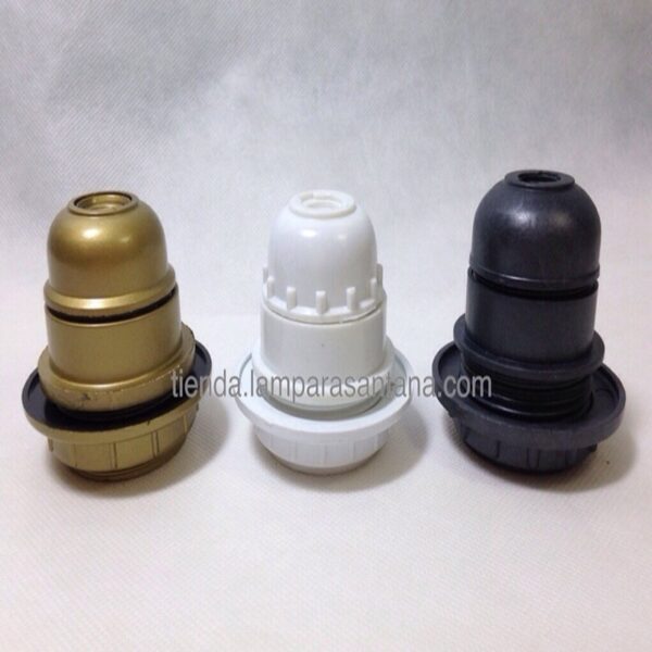 Portalámparas con tope e27