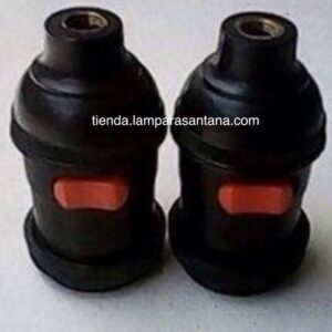 Portalámparas con interruptor Rojo