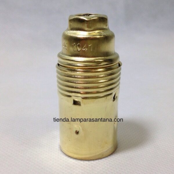 Portalámpara metálico E14