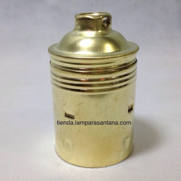 Portalámparas metálico liso E27