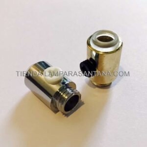 Presa racor metálico