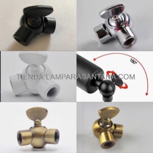 Rótula lámparas con palomilla