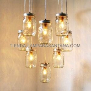 Lámpara Tarro de Cristal