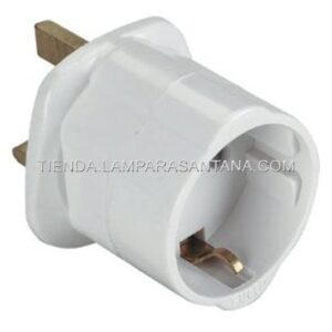 Adaptador clavija europea a inglesa