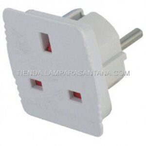 Adaptador clavija Inglesa a europea