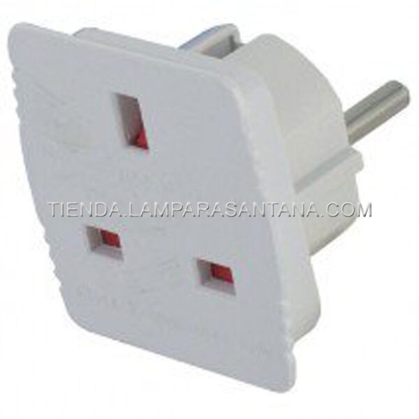 Adaptador clavija Inglesa a europea